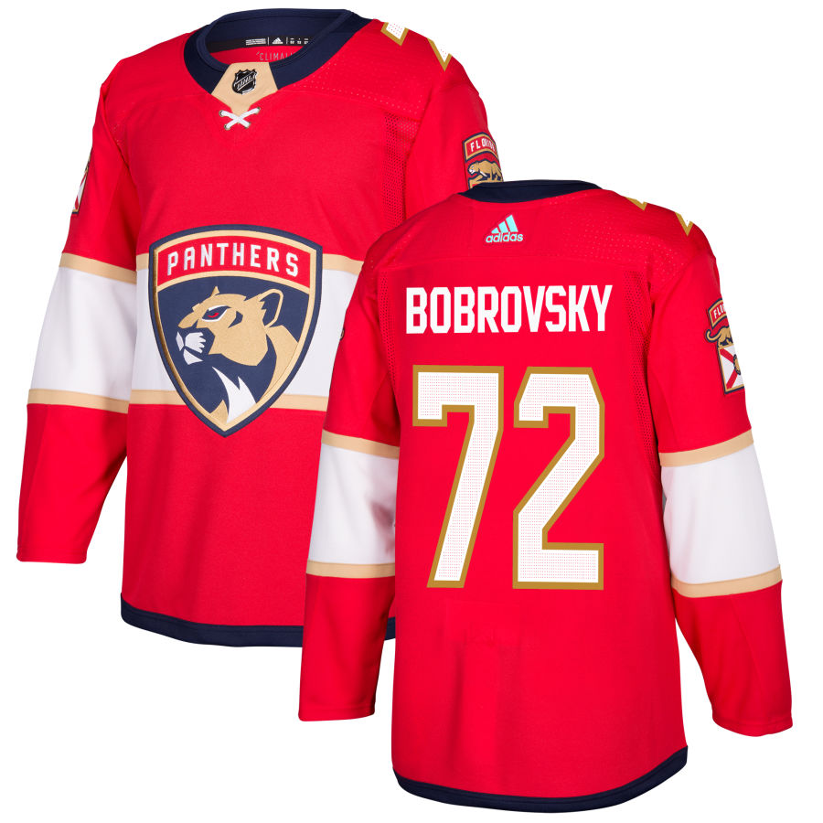 Men's Adidas Florida Panthers #72 Sergei Bobrovsky Red Stitched NHL Jersey Men's Adidas Florida Panthers #72 Sergei Bobrovsky Red Stitched NHL Jersey